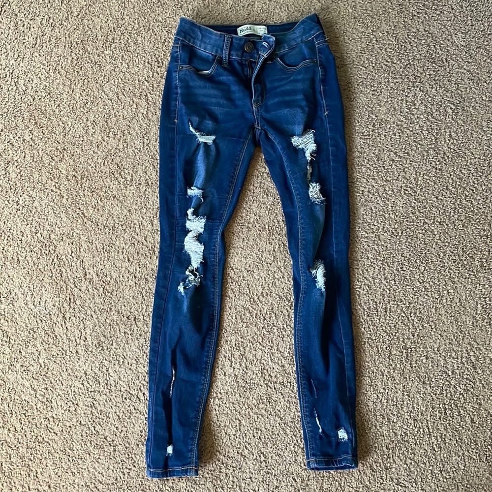 Muddy Flex stretch low rise ankle jeggings / size: 0